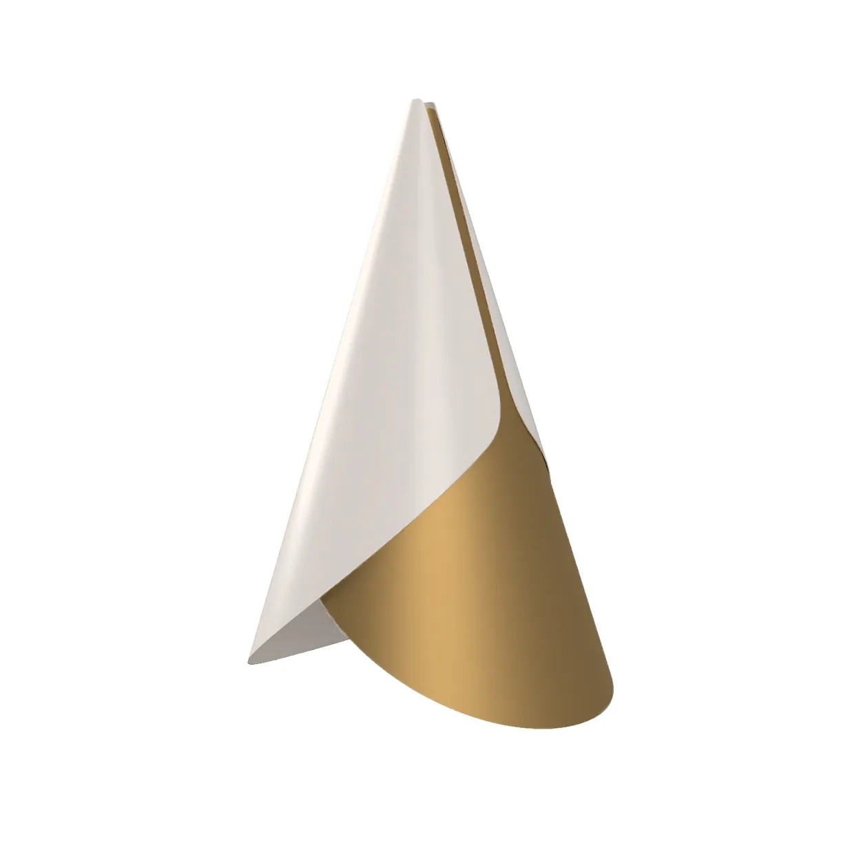 Umage Cornet lampshade white, brass | Scandinavian Design | Pendant lamps | White