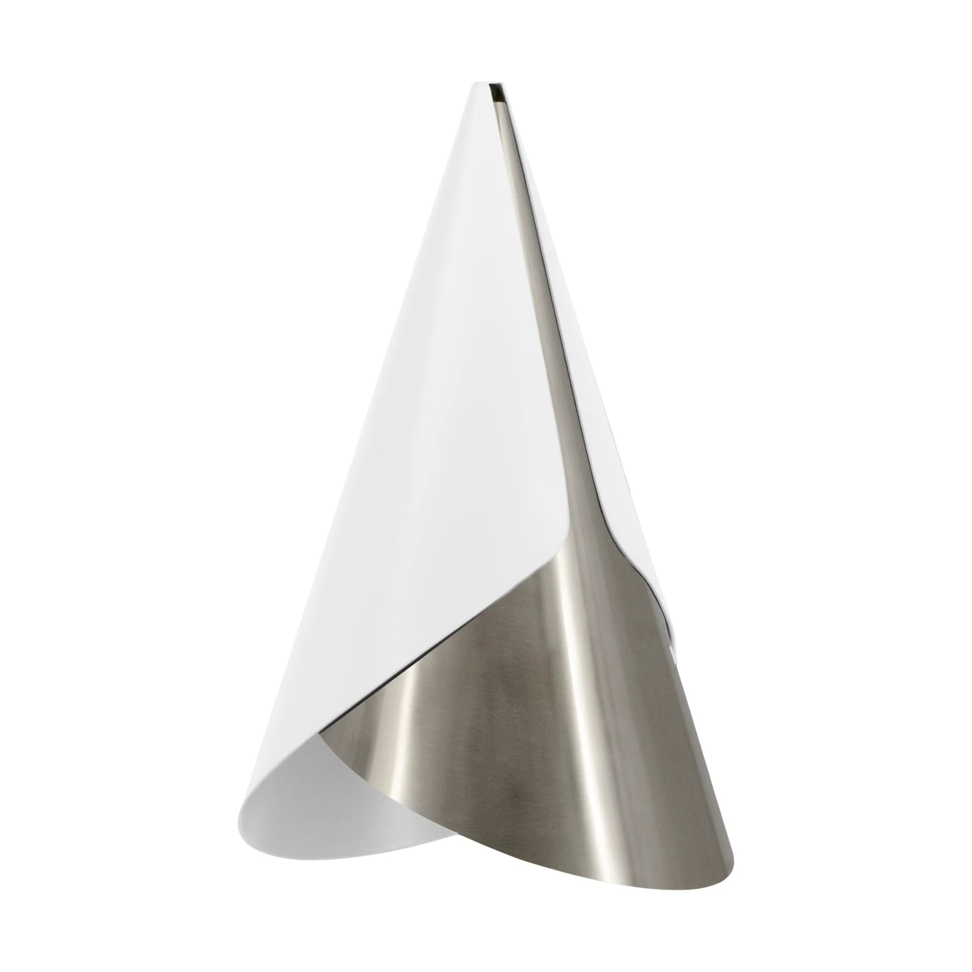 Cornet lampshade, White-steel Umage