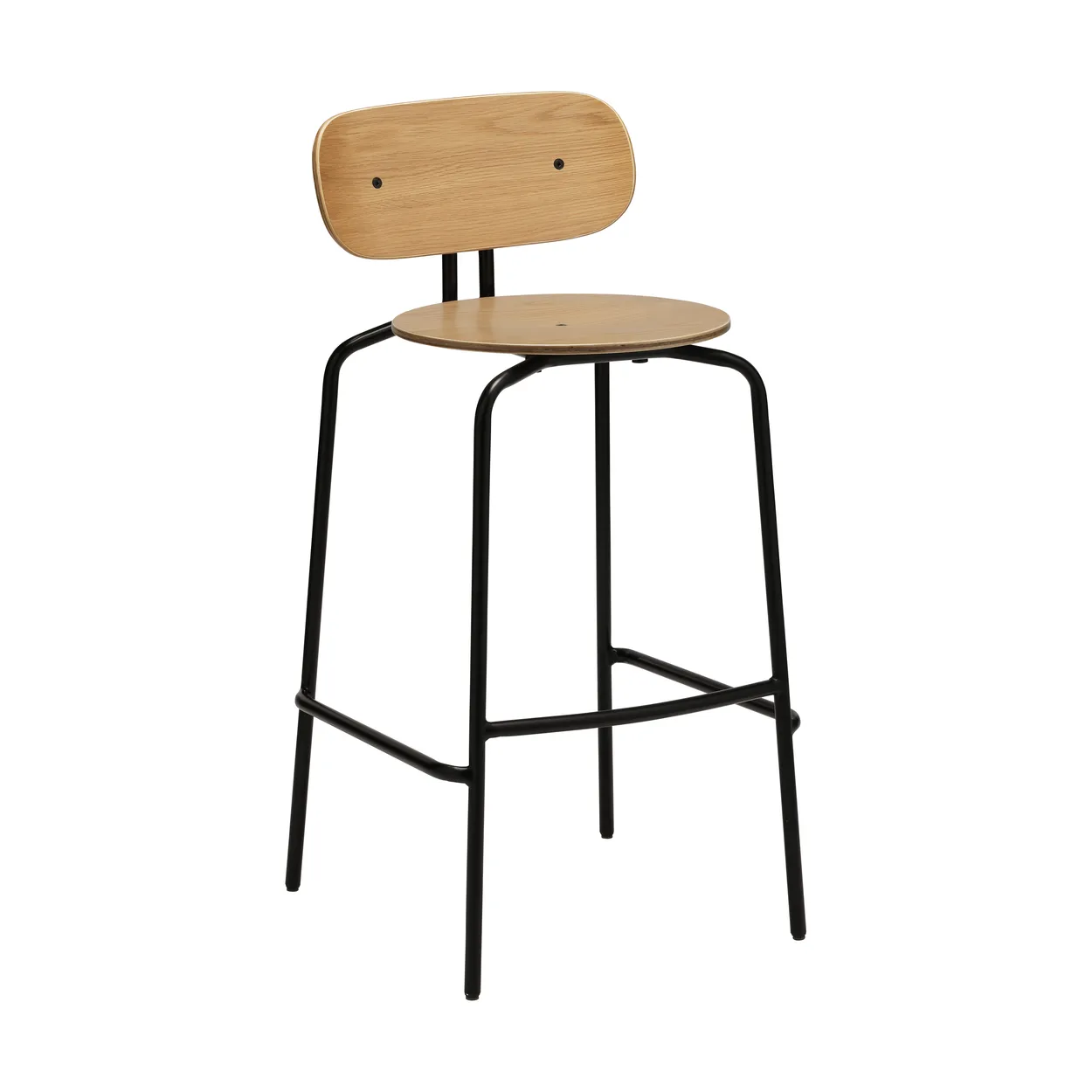 Umage Curious bar stool 75 cm Oak-black | Scandinavian Design | Bar stools | Black