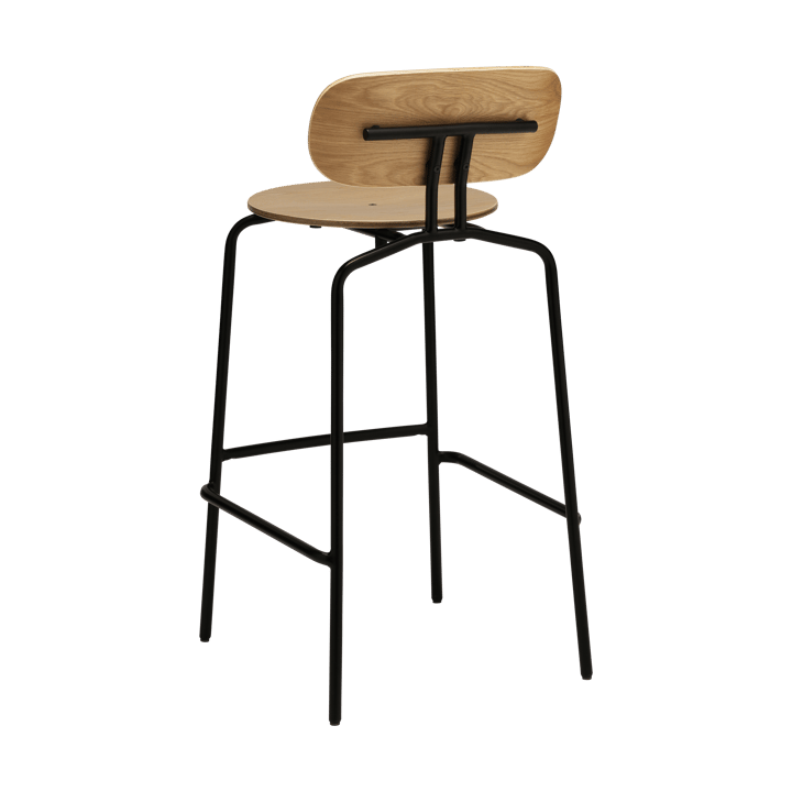 Curious bar stool 75 cm, Oak-black Umage