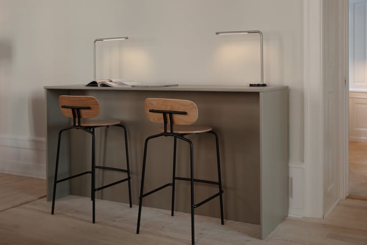 Curious bar stool 75 cm, Oak-black Umage