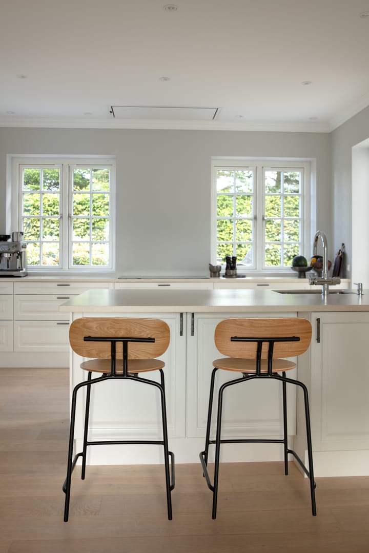 Curious barstool 65 cm, Oak-black Umage