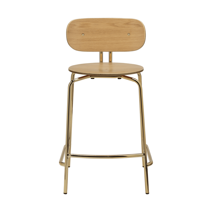 Curious barstool 65 cm - Oak-brass - Umage