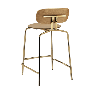 Curious barstool 65 cm - Oak-brass - Umage