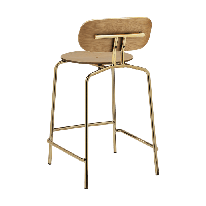 Curious barstool 65 cm, Oak-brass Umage