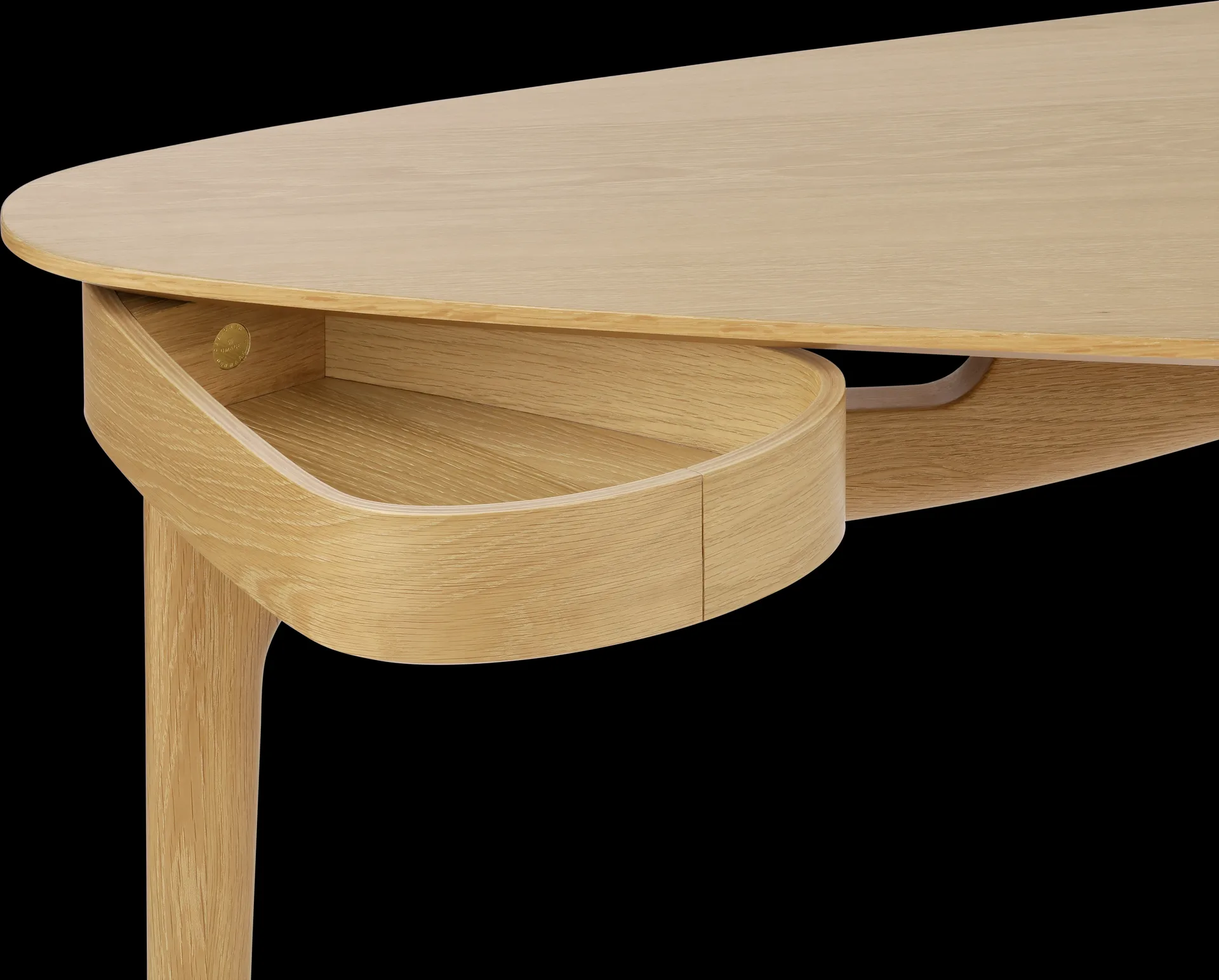 Duende desk 67.1x130 cm, Oak Umage