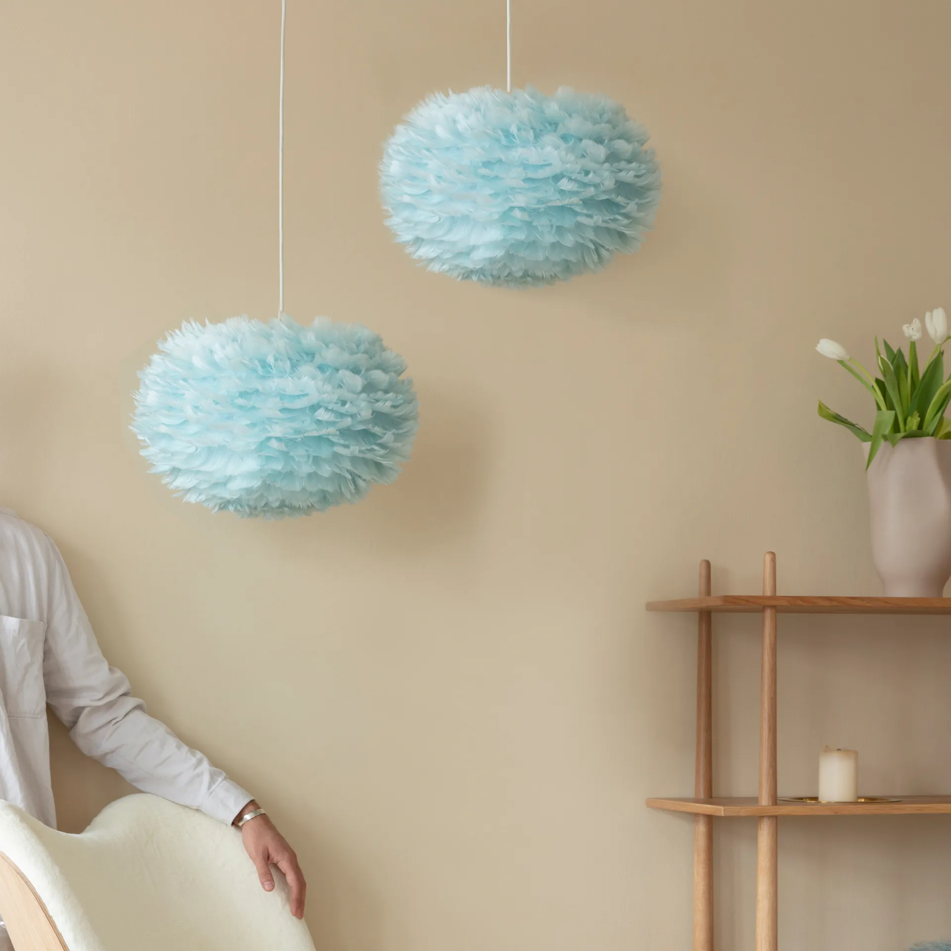 Eos lamp lightblue, Medium Ø45 cm Umage