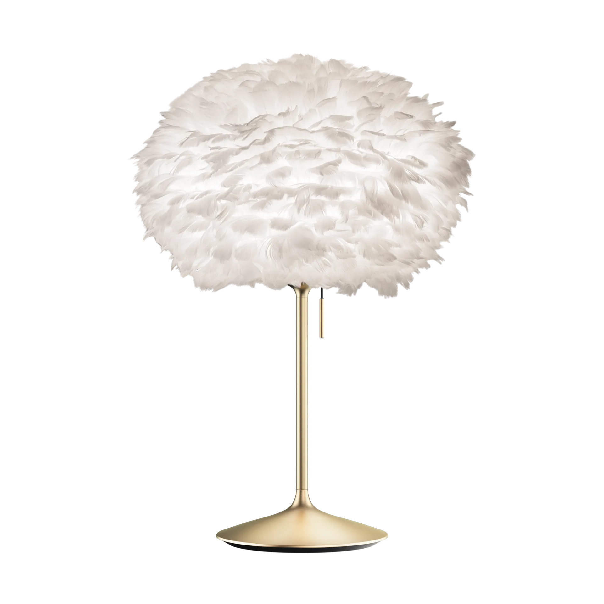 Eos table lamp medium, White-brushed brass Umage