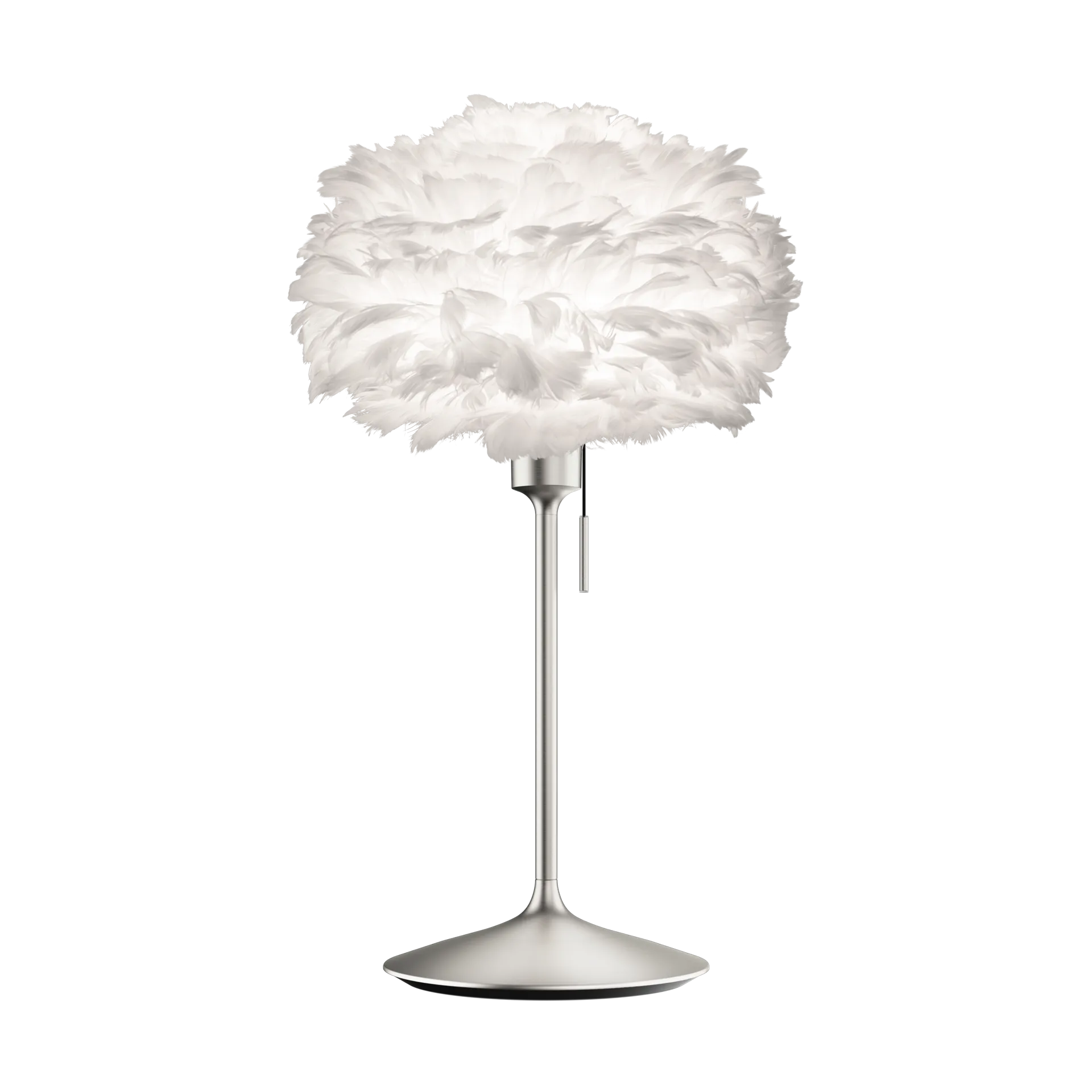 Eos table lamp mini, White-brushed steel Umage