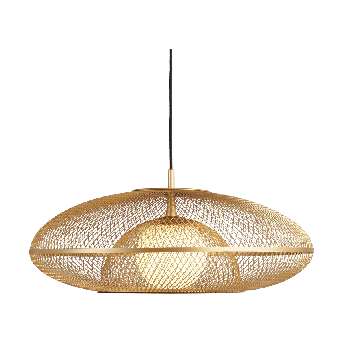 Umage Faraday lamp brushed brass Large Ø60,4 | Scandinavian Design | Pendant lamps | Gold-coloured