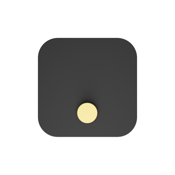 Hang in There wall hanger - Black-brass - Umage