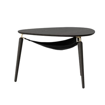 Hang Out coffee cup table - Black oak-bronze - Umage
