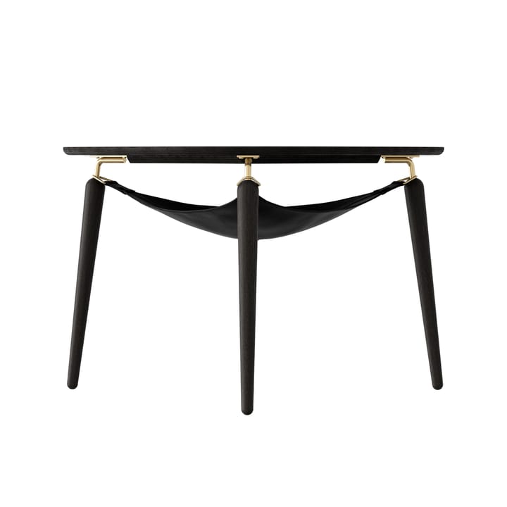 Hang Out coffee cup table - Black oak-bronze - Umage