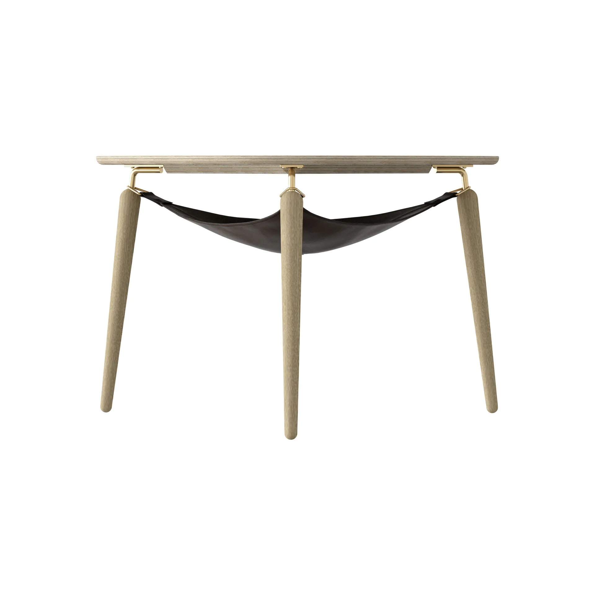 Hang Out coffee cup table, Oak-bronze Umage