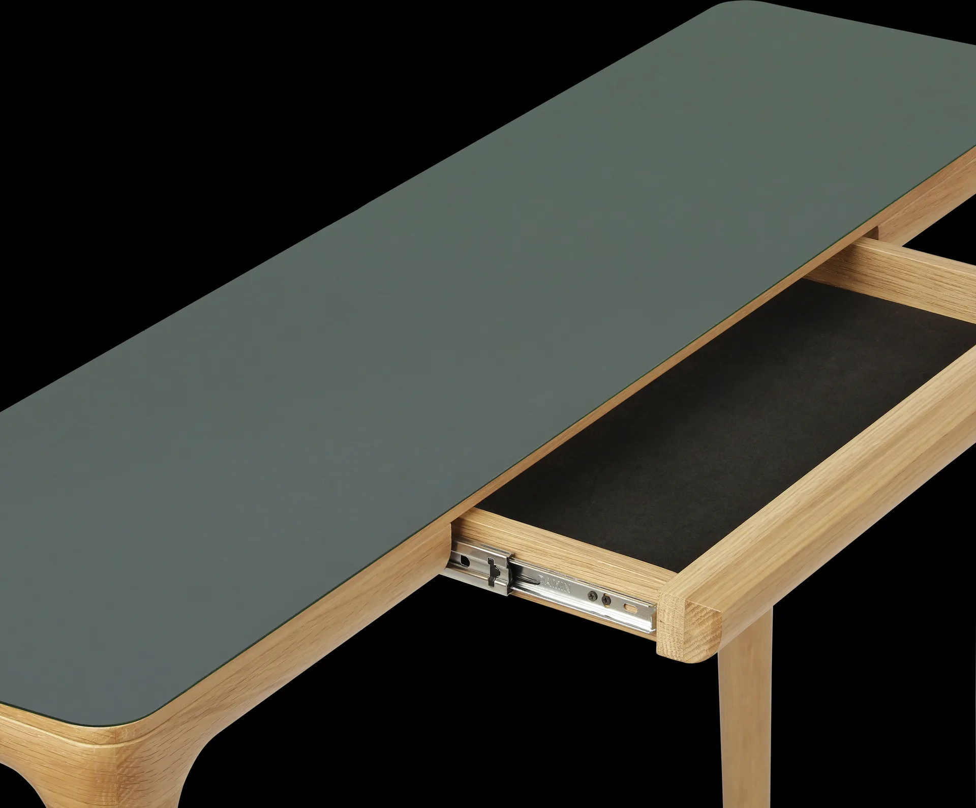 Heart'n'Soul console table 120 cm, Oak-moss green Umage