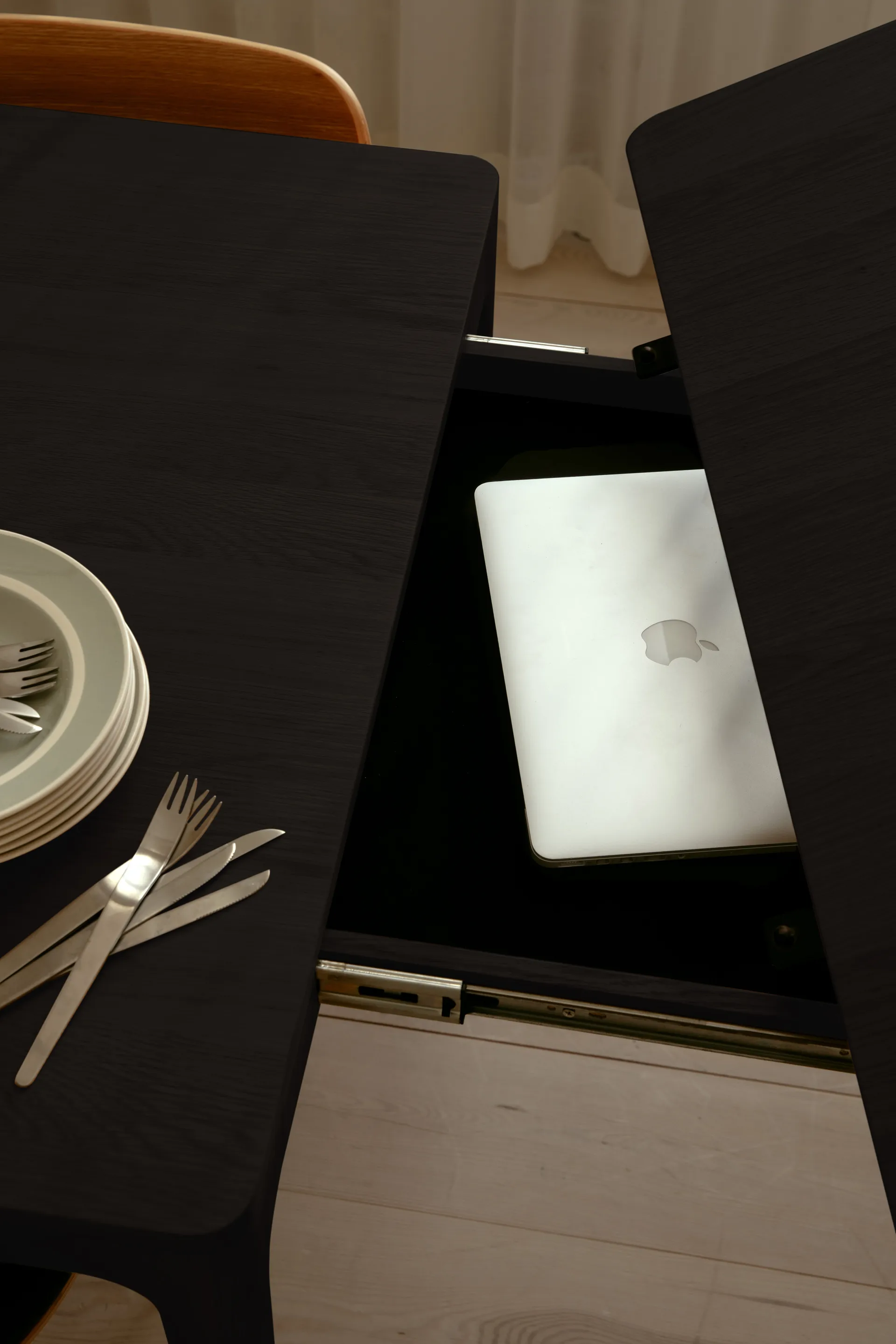 Heart'n'Soul dining table 90x120 cm, Black oak Umage