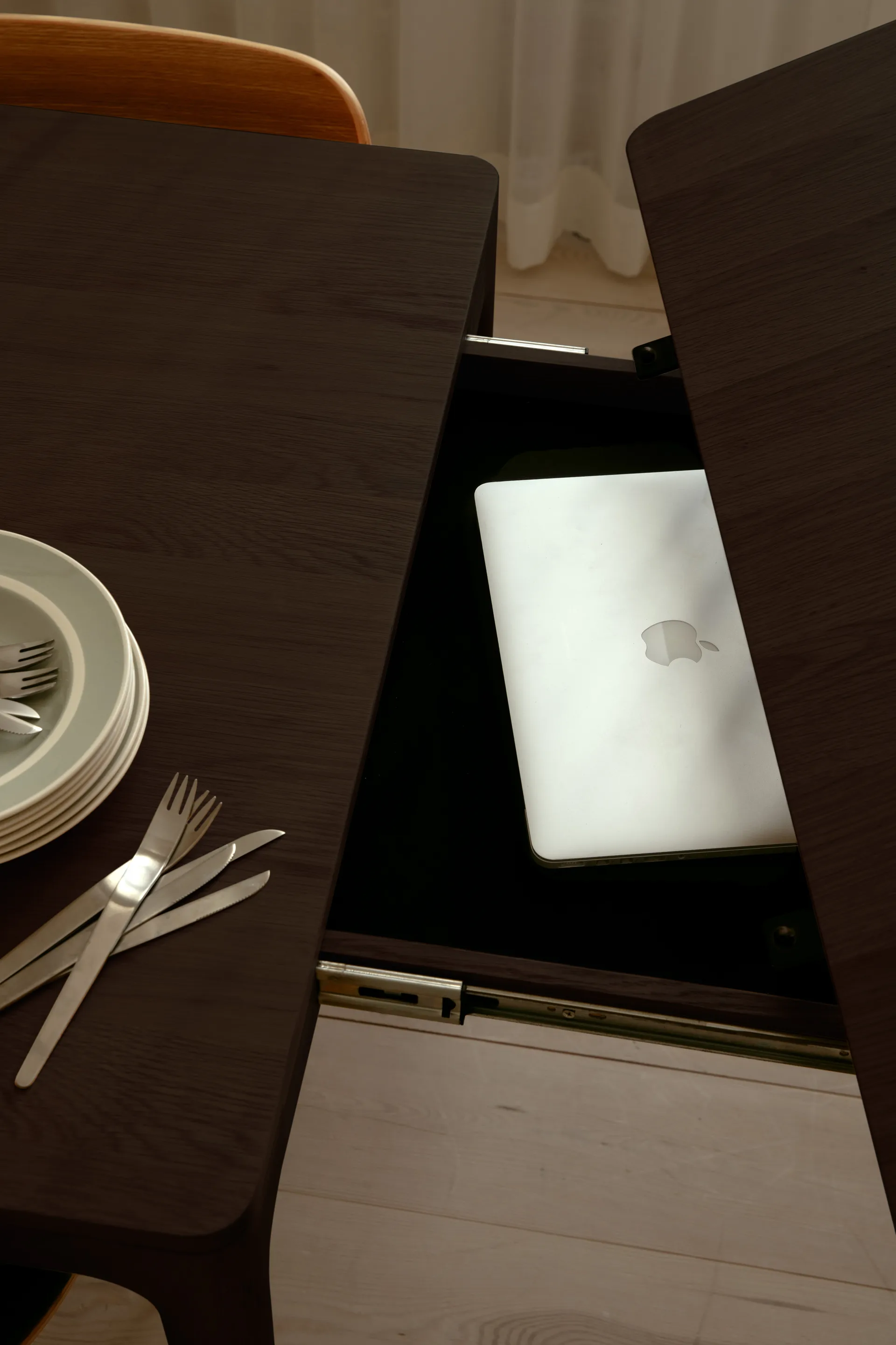 Heart'n'Soul dining table 90x120 cm, Dark oak Umage