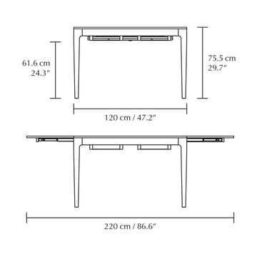 Heart'n'Soul dining table 90x120 cm - Oak - Umage