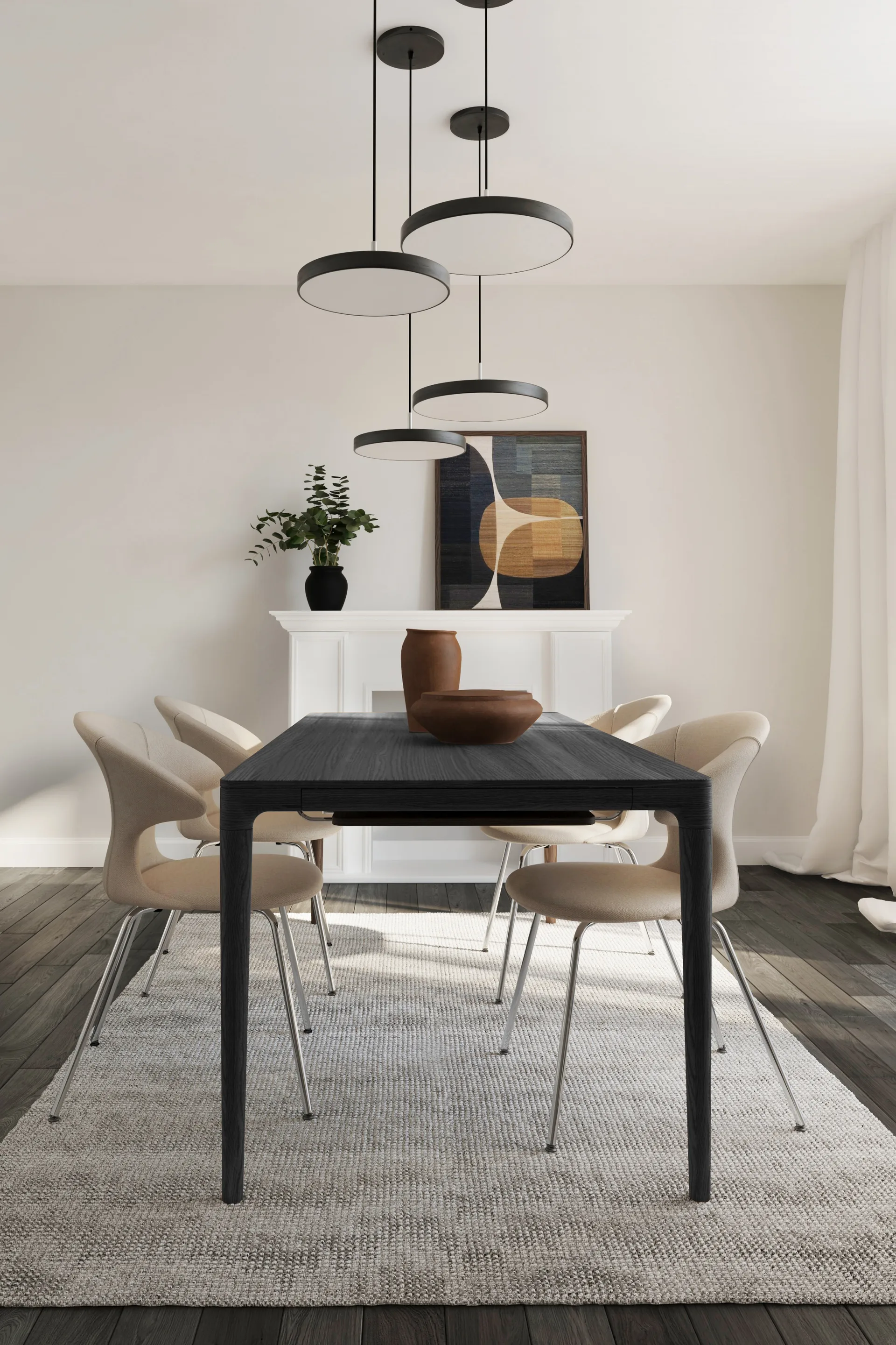 Heart'n'Soul dining table 90x200 cm, Black oak Umage