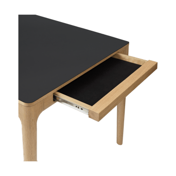 Heart'n'Soul dining table 90x200 cm - Oak-obsidian black - Umage