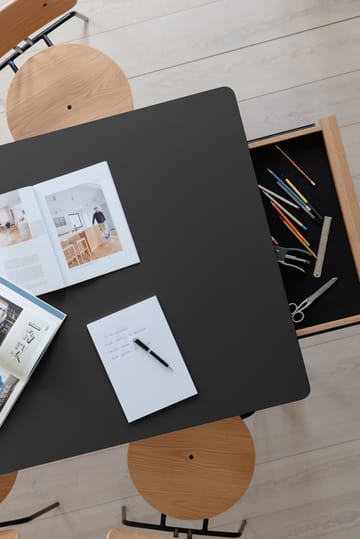 Heart'n'Soul dining table 90x200 cm - Oak-obsidian black - Umage