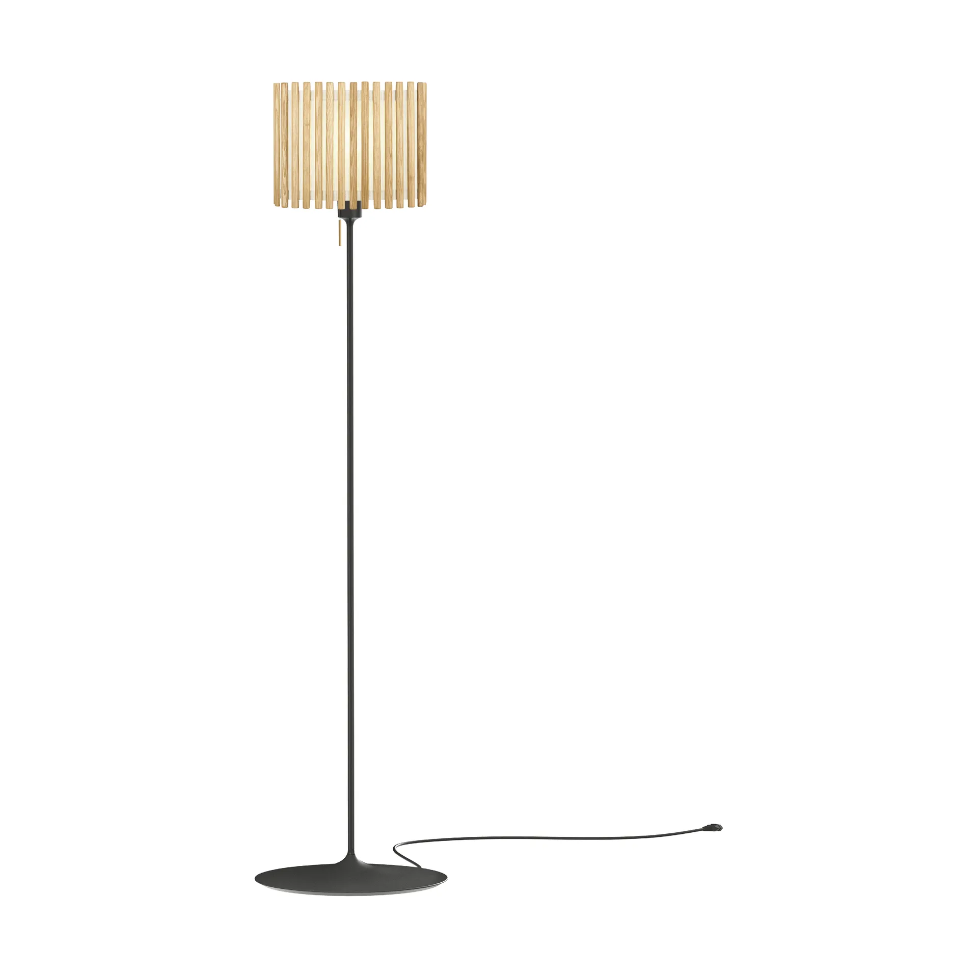 Komorebi floor lamp medium, Rectangular oak-black Umage