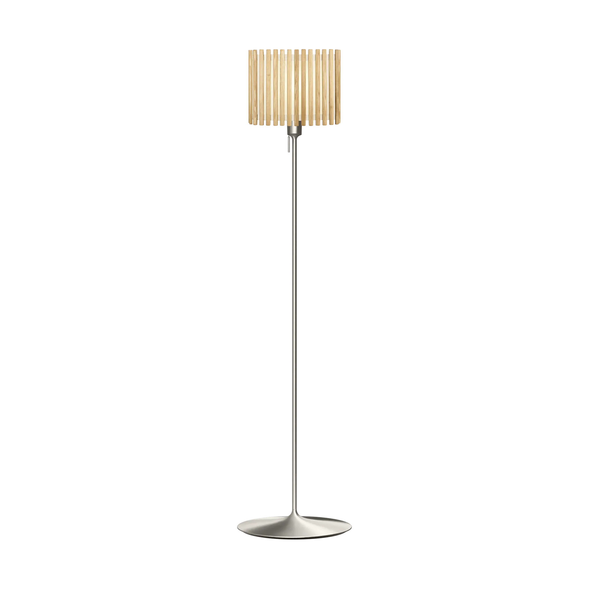 Komorebi floor lamp medium, Rectangular oak-brushed steel Umage