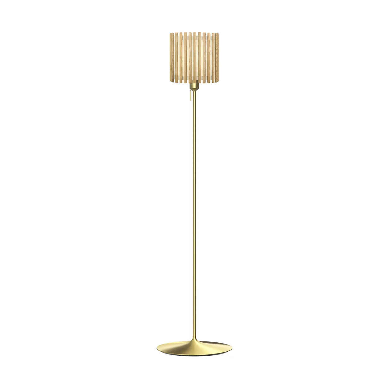 Umage Komorebi floor lamp medium Square oak-Brushed brass