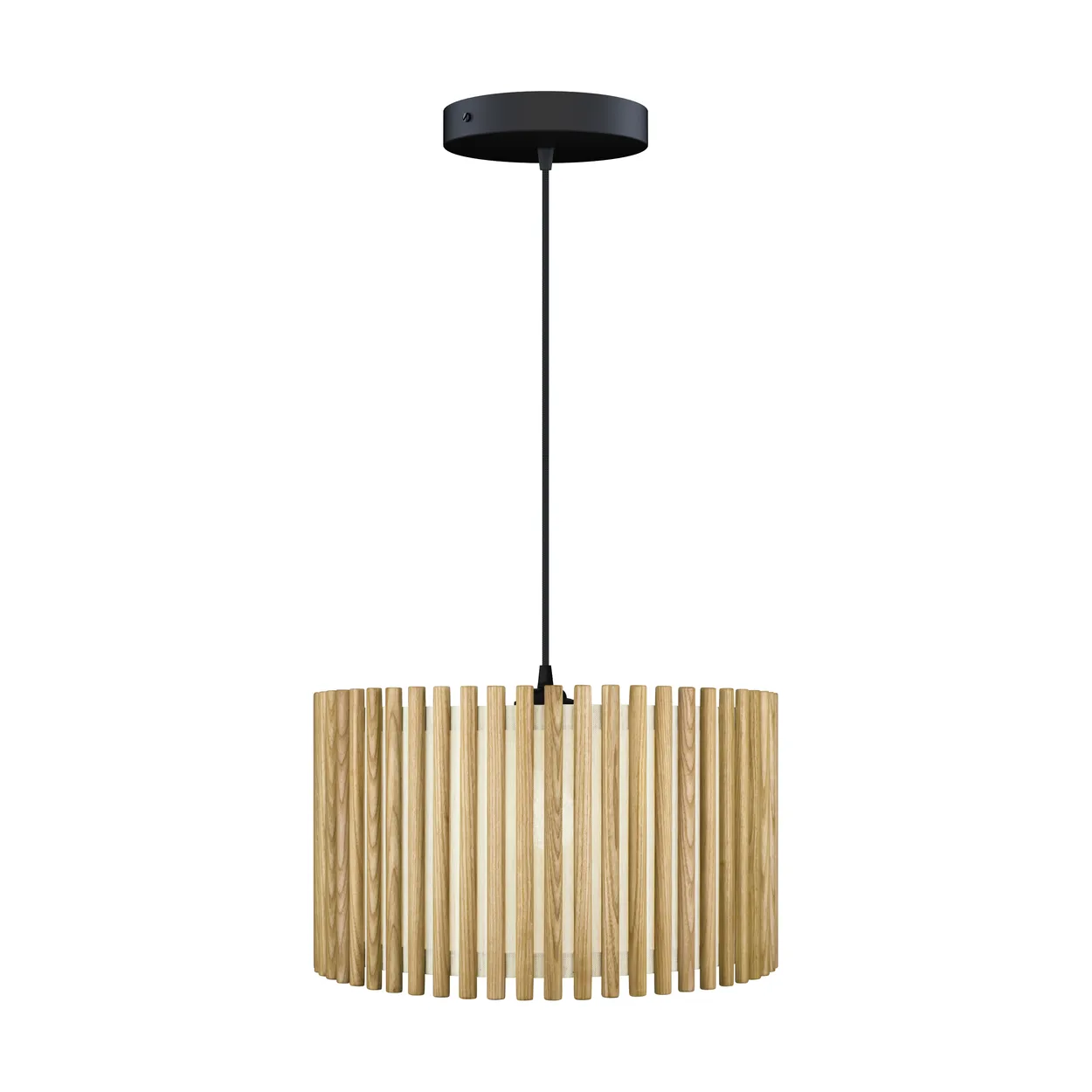 Umage Komorebi pendant large Circle oak-black | Scandinavian Design | Pendant lamps | Brown