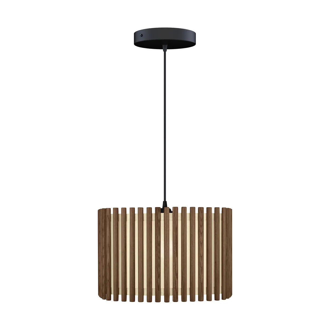 Umage Komorebi pendant large Square dark oak-Black | Scandinavian Design | Pendant lamps | Brown