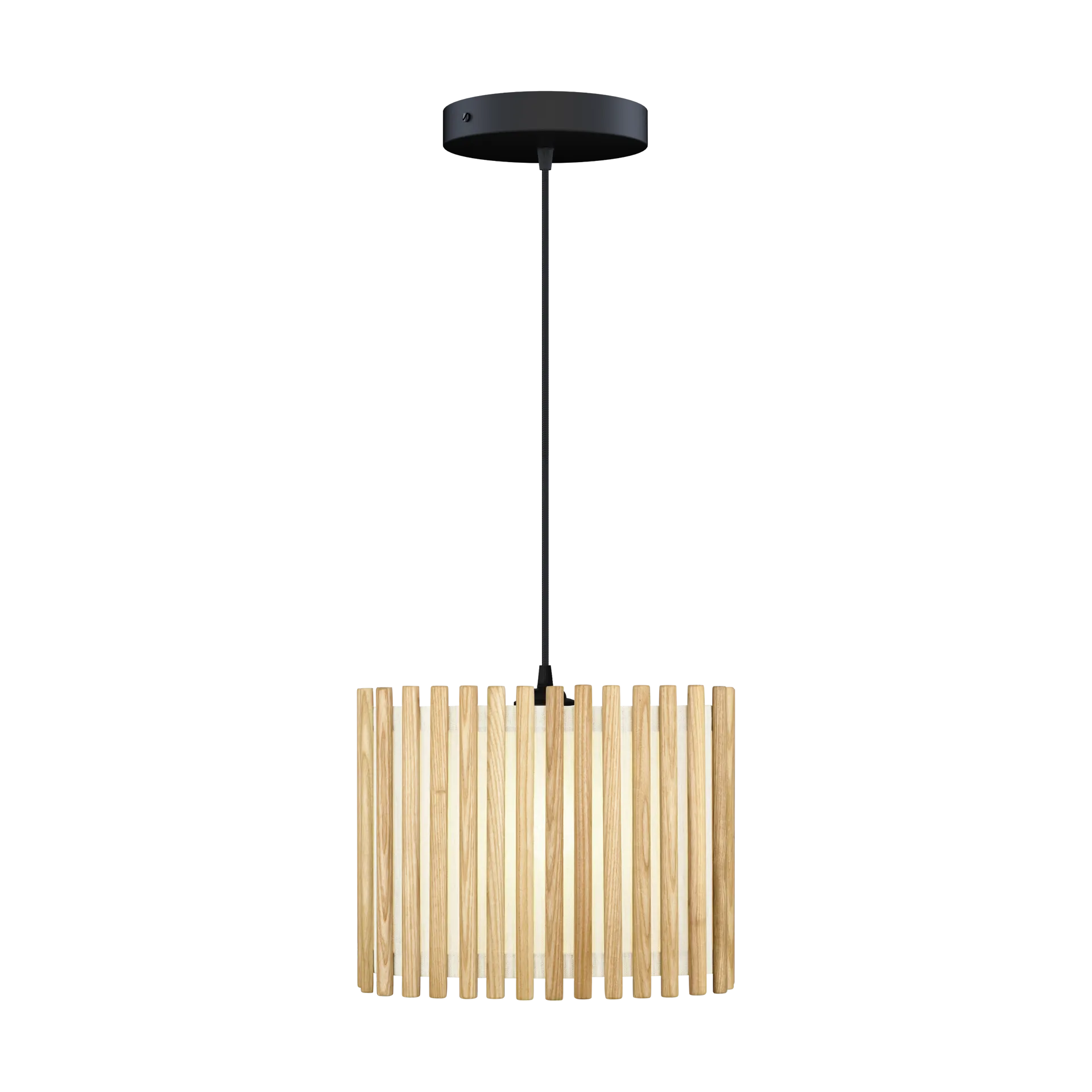 Komorebi pendant medium, Rectangular oak-black Umage