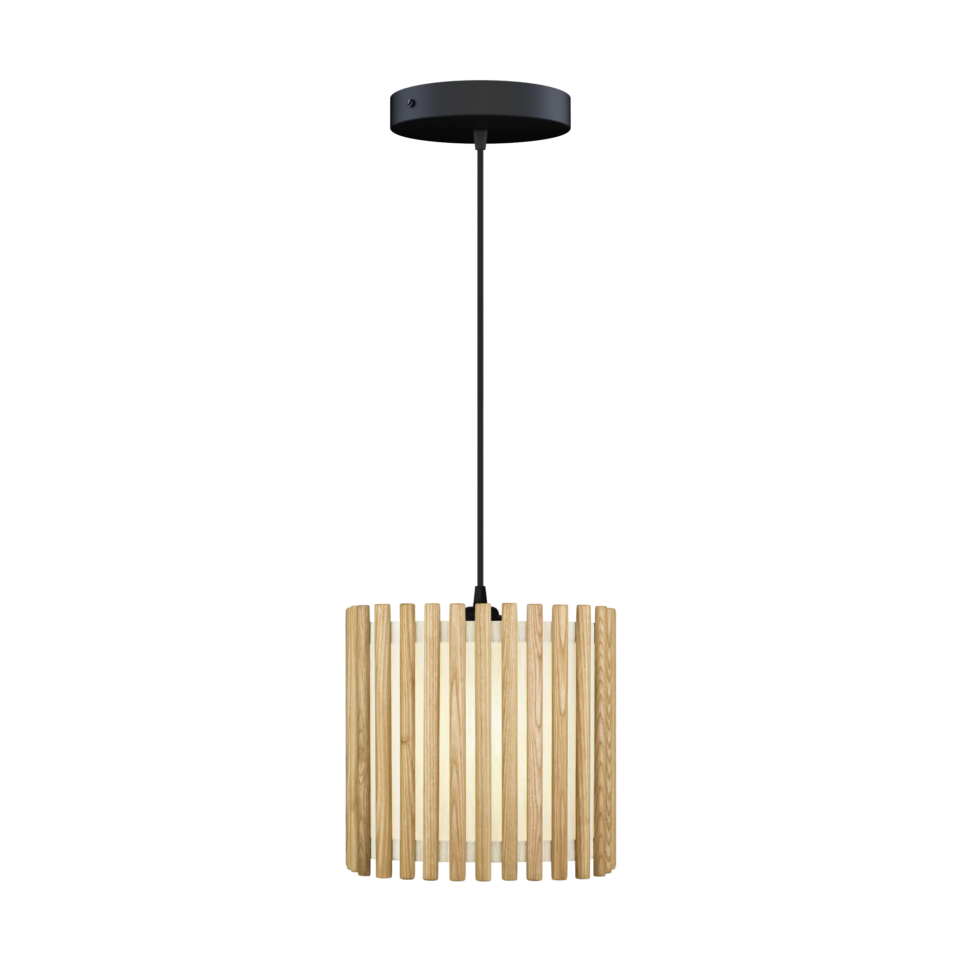 Komorebi pendant medium, Square oak-Black Umage