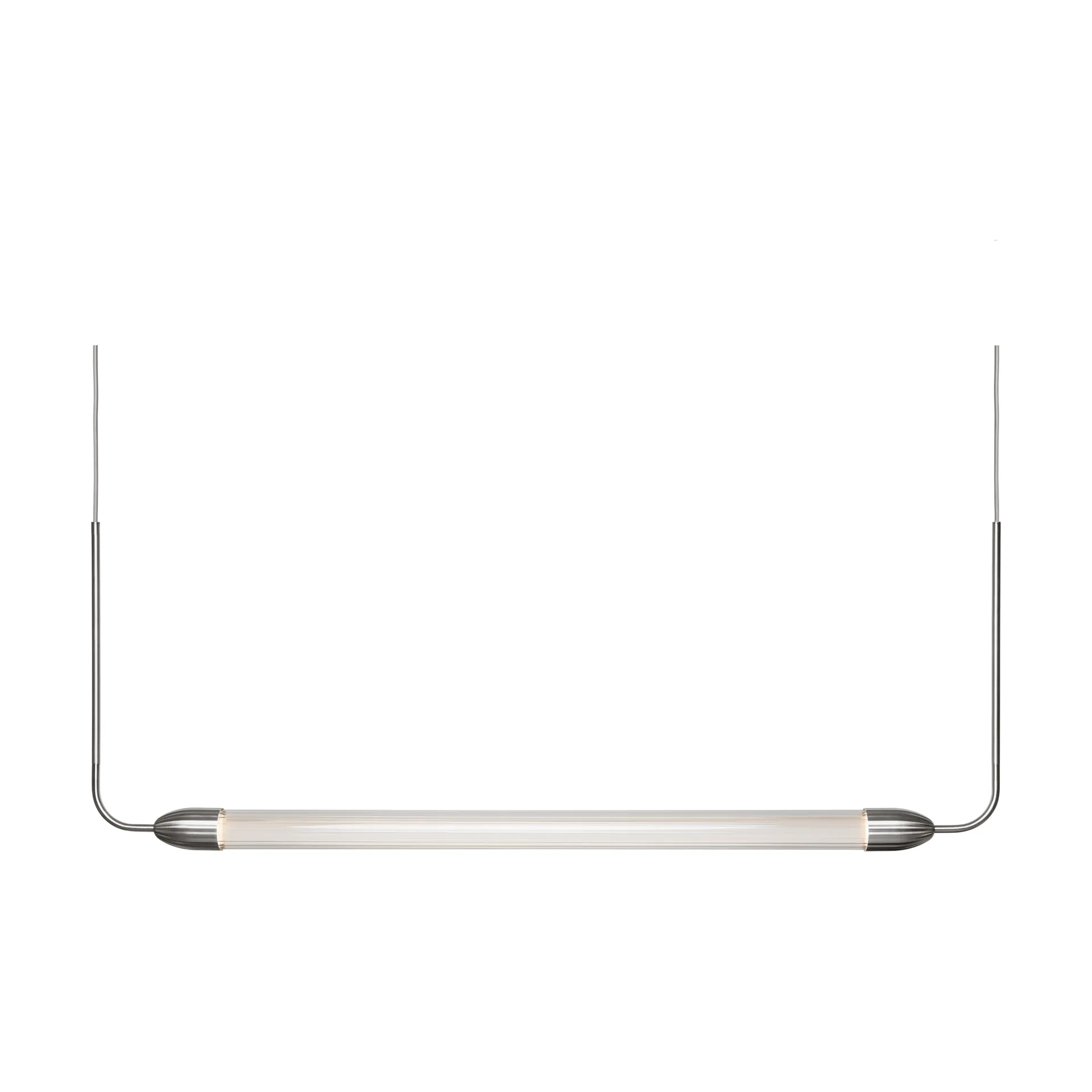 Lemon Squeeze linear pendant, Polished steel Umage