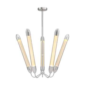 Lemon Squeeze Penta long ceiling lamp - Polished steel - Umage