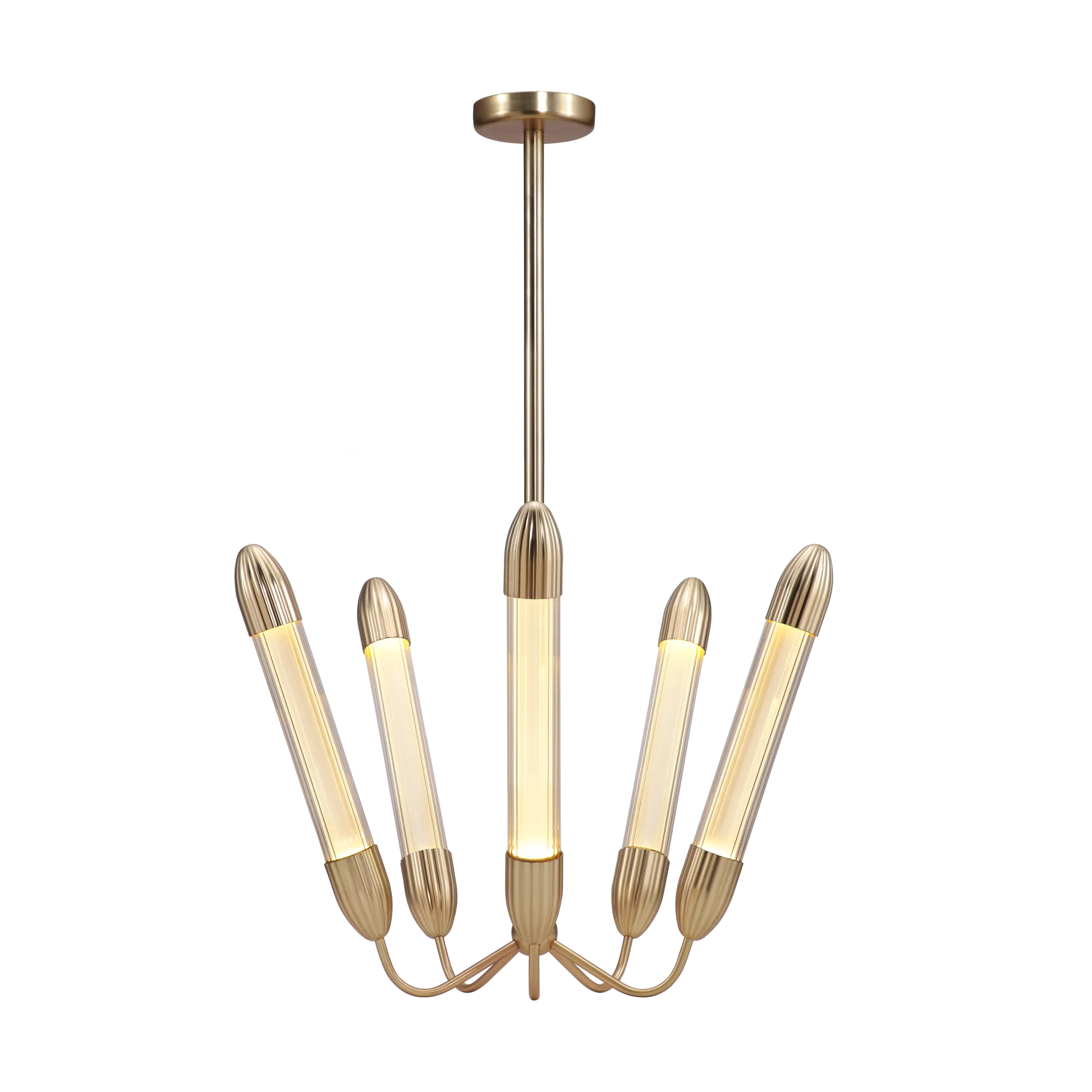 Lemon Squeeze Penta short ceiling lamp, Plated brass Umage
