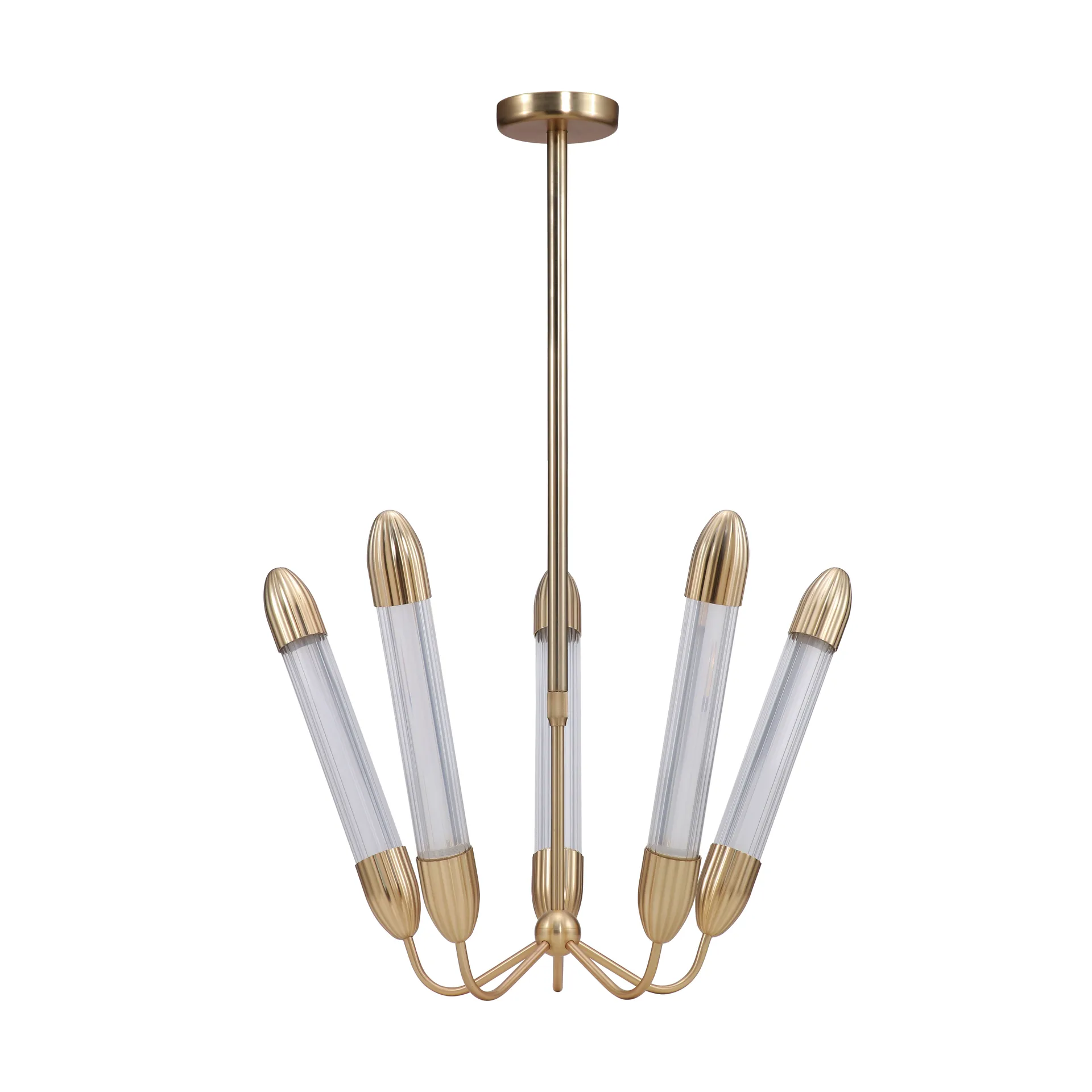 Lemon Squeeze Penta short ceiling lamp, Plated brass Umage