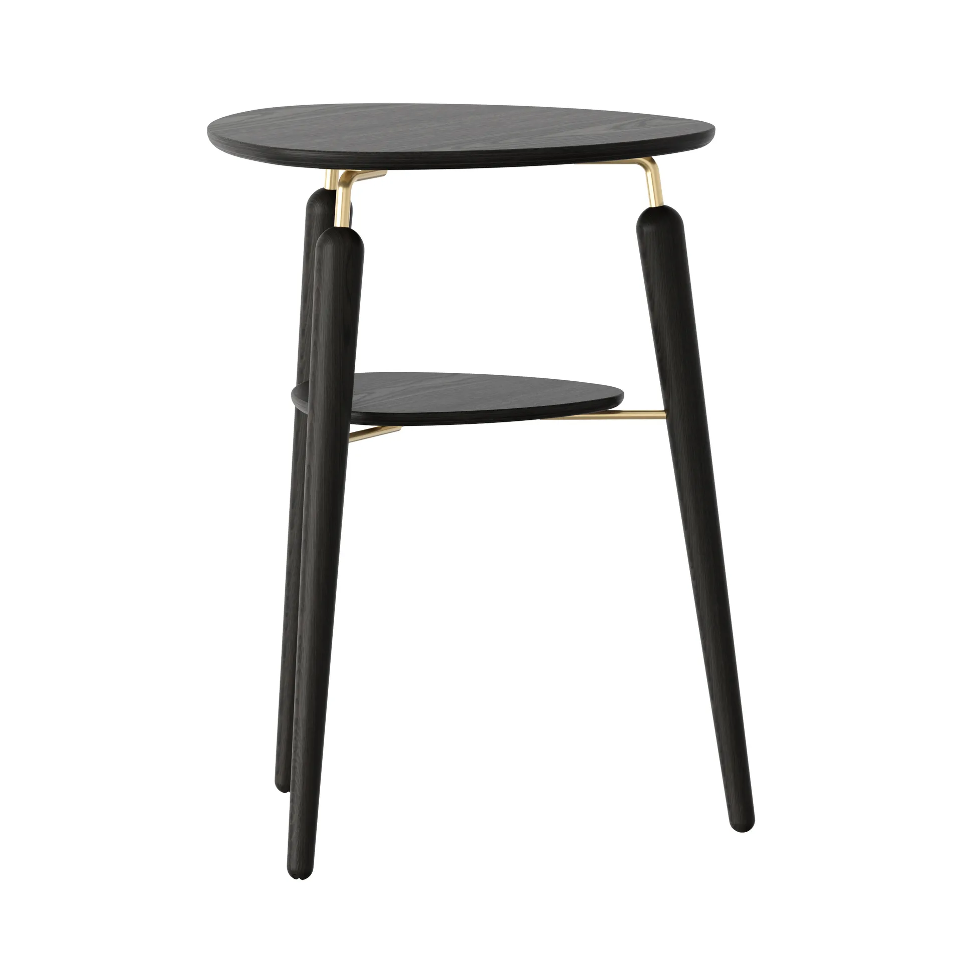 My Spot side table, Black oak-brass Umage