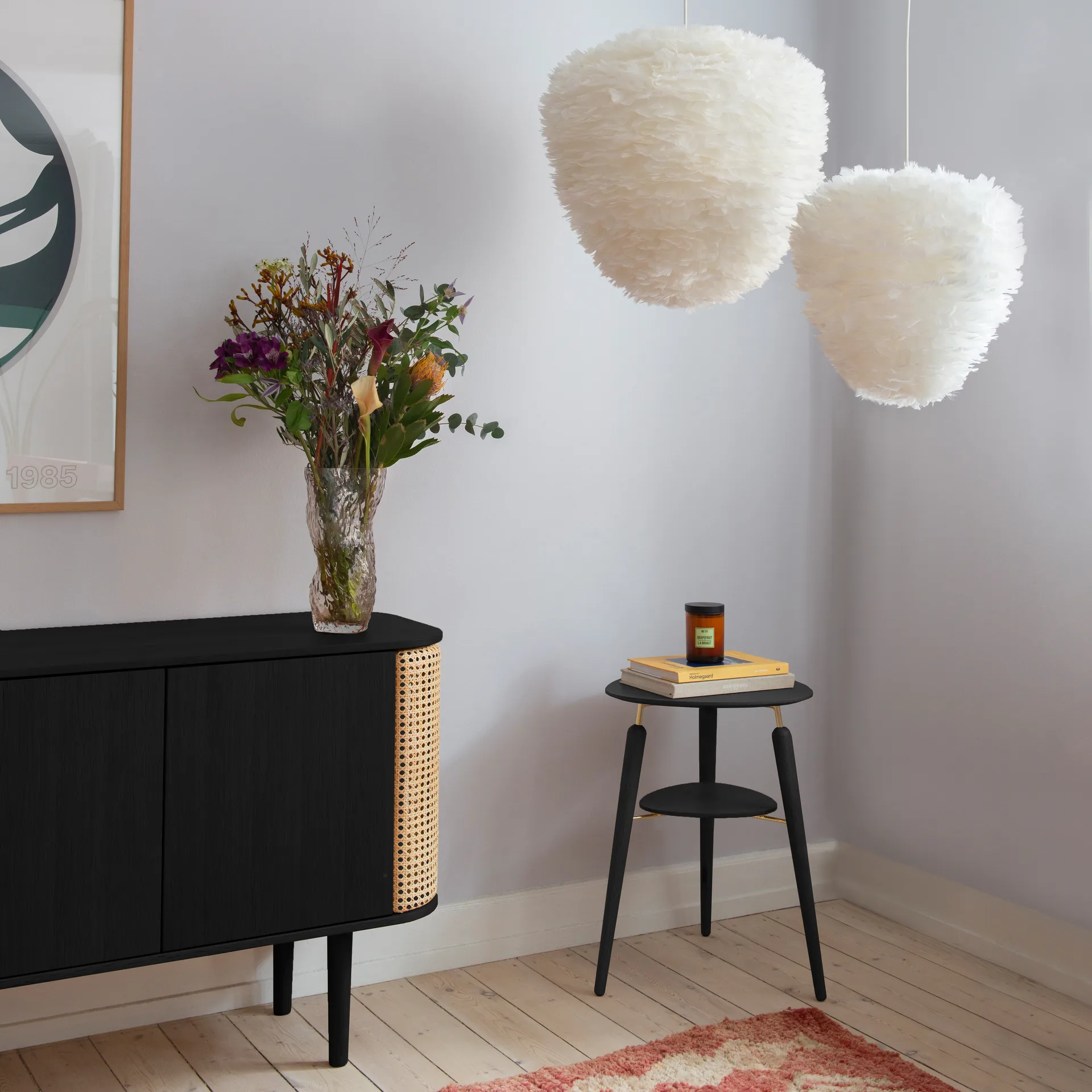 My Spot side table, Black oak-brass Umage