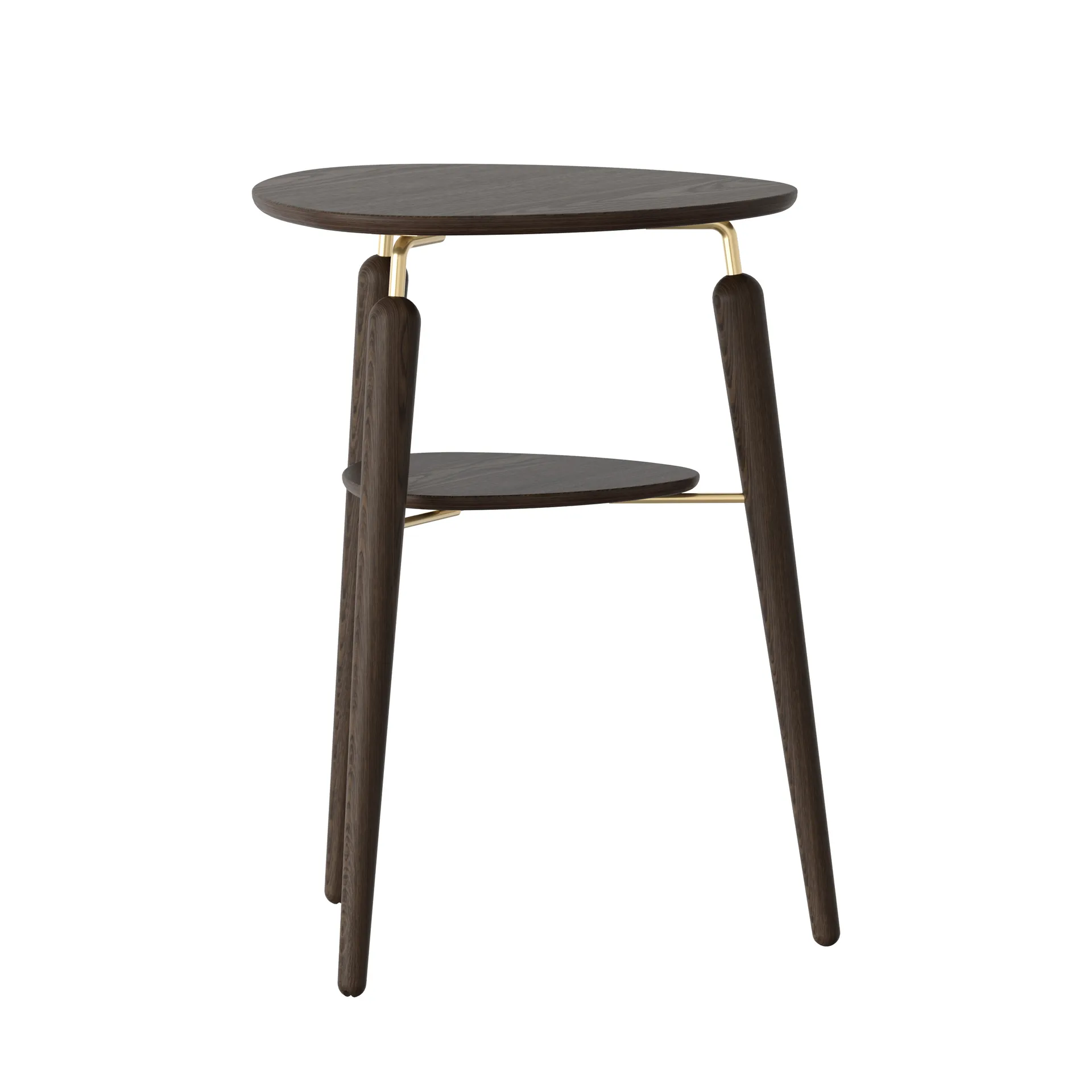 My Spot side table, Dark oak-bronze Umage