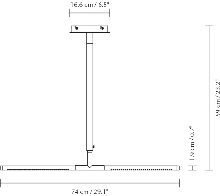 Omni Ceiling ceiling lamp, Steel Umage