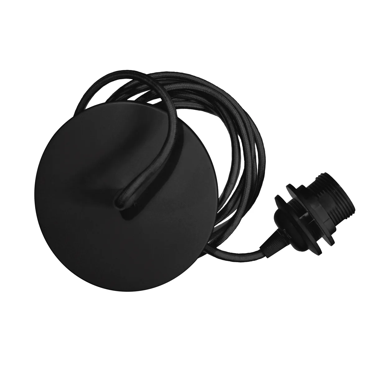 Umage Rosette cable and suspension set metal black | Scandinavian Design | Lamp hooks & suspensions | Black