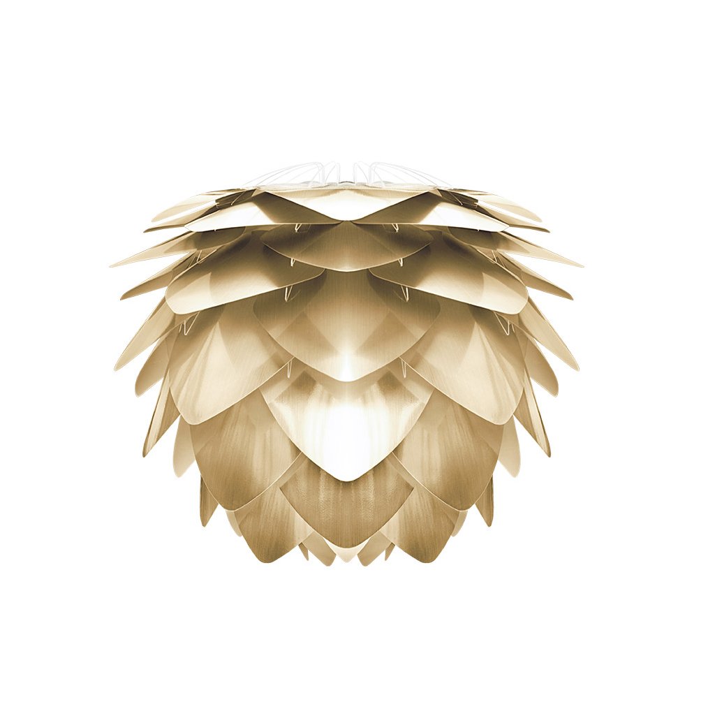 Umage Silvia lamp brushed brass o 34 cm | Scandinavian Design | Lampshades | White