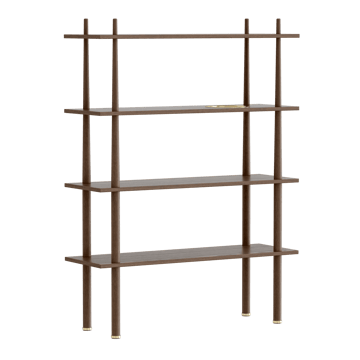 Stories Shelf with 4 shelves - Dark oak - Umage