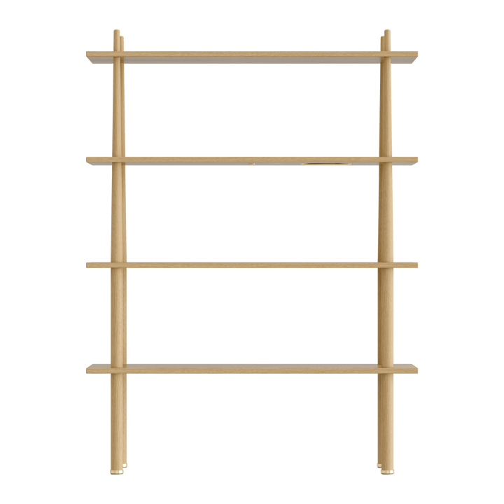 Stories Shelf with 4 shelves - Oak - Umage