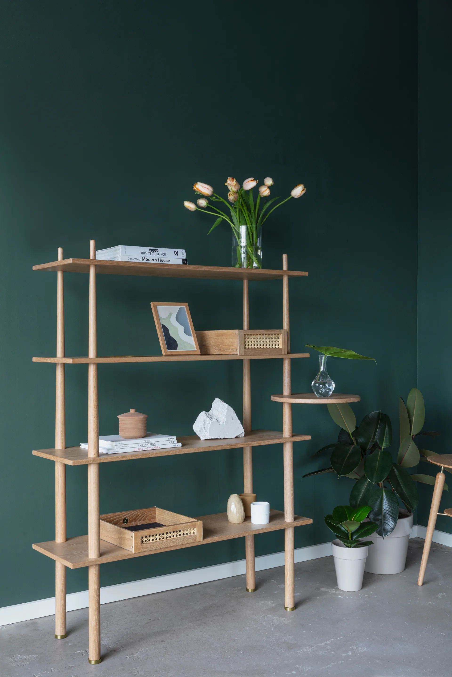 Stories Shelf with 4 shelves, Oak Umage