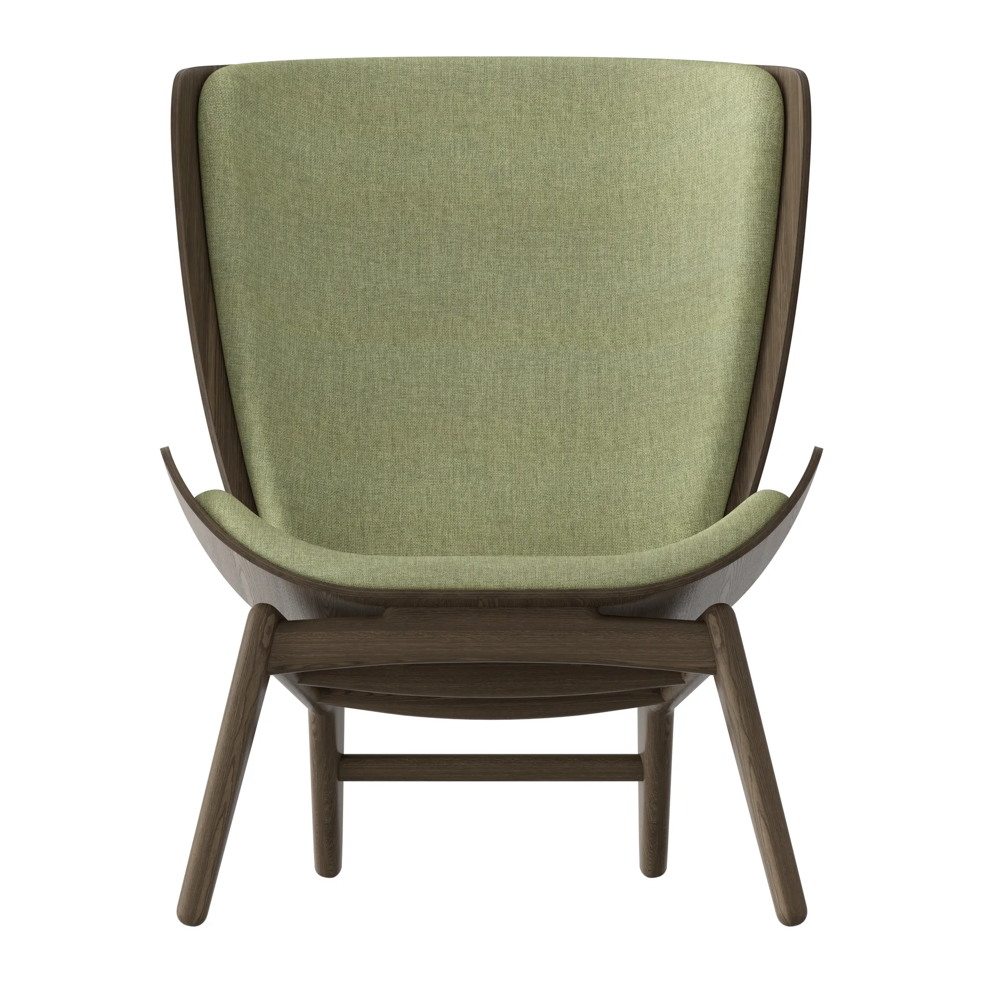 The Reader armchair dark oak, Spring green Umage