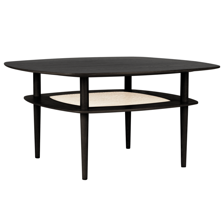 Together Smooth Square coffee table 100x100 cm - Black oak - Umage