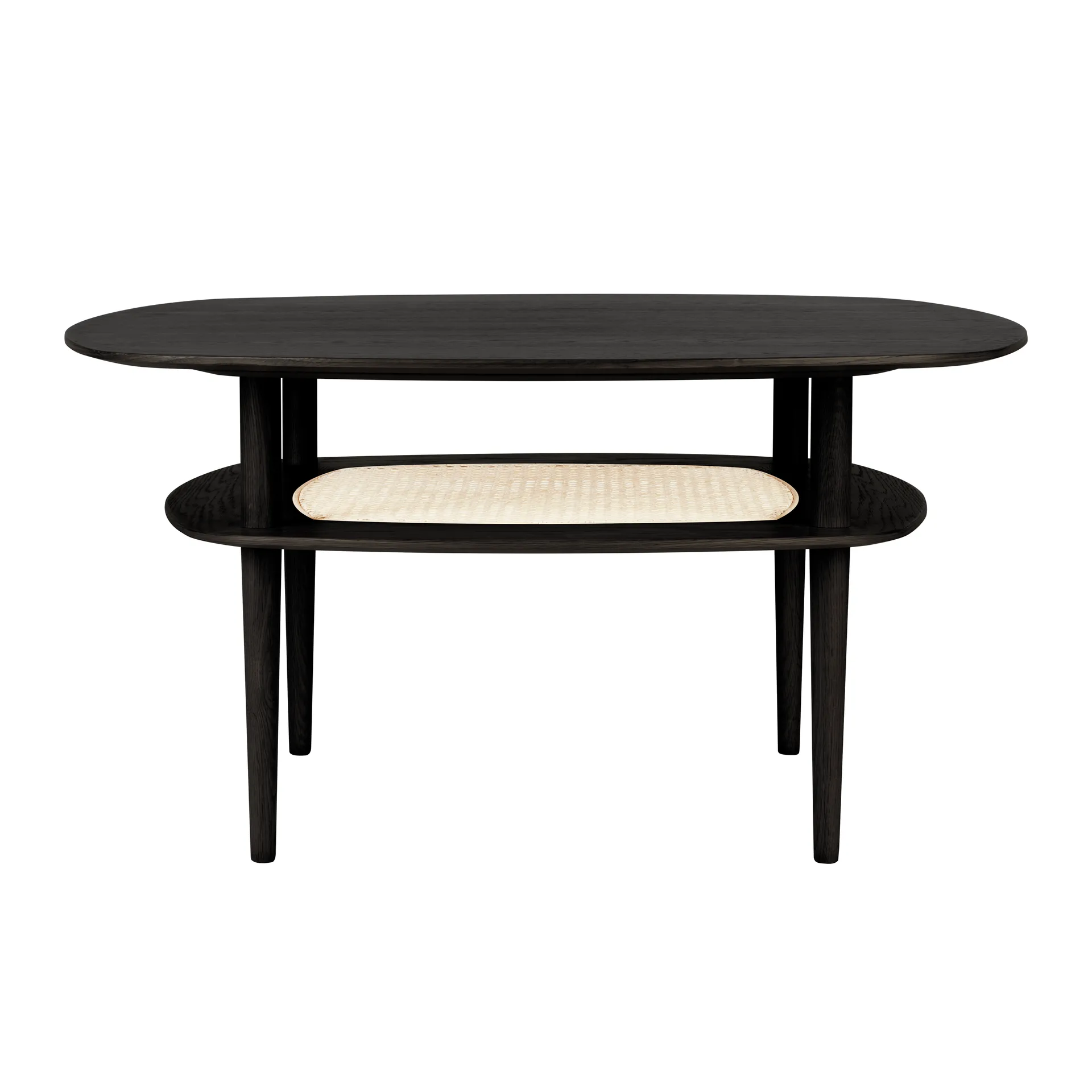 Together Smooth Square coffee table 100x100 cm, Black oak Umage