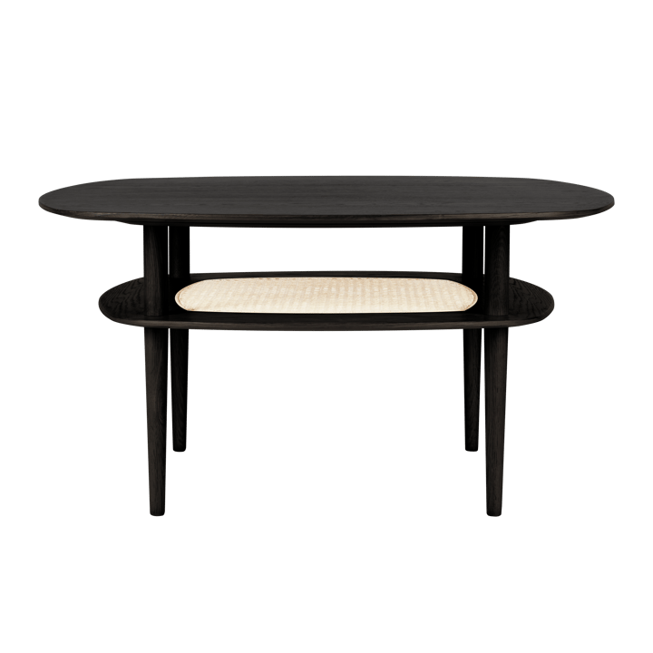 Together Smooth Square coffee table 100x100 cm - Black oak - Umage