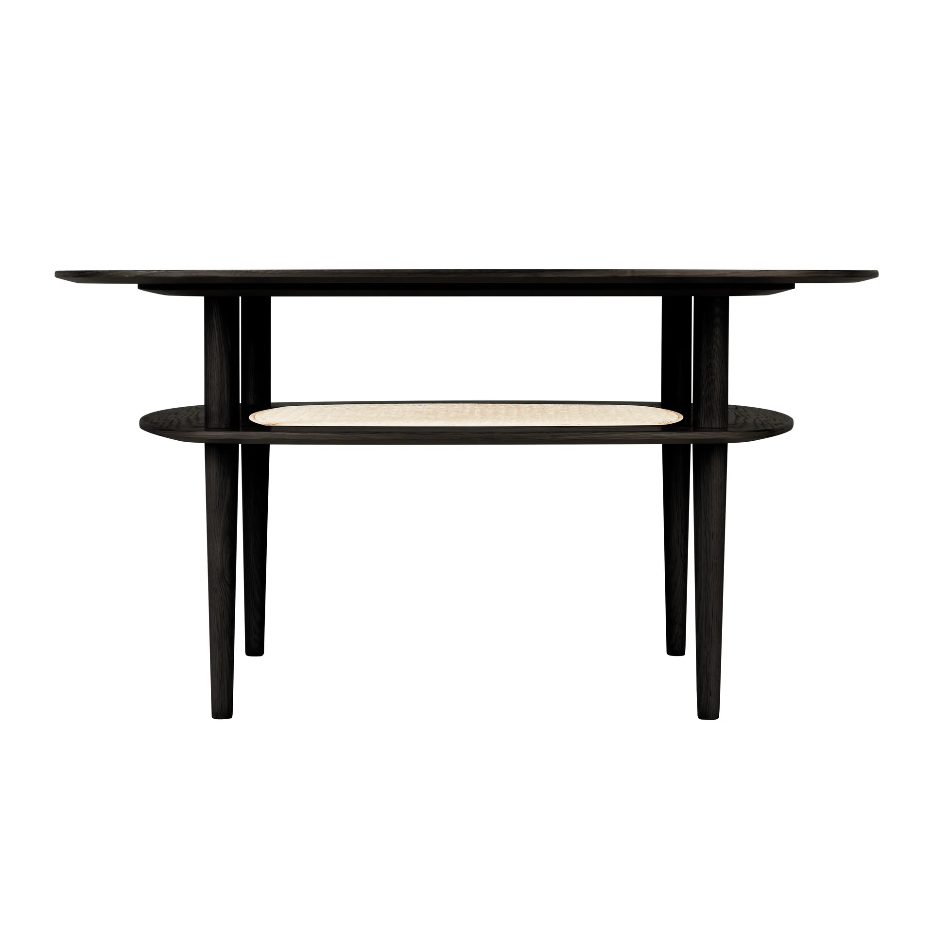 Together Smooth Square coffee table 100x100 cm, Black oak Umage